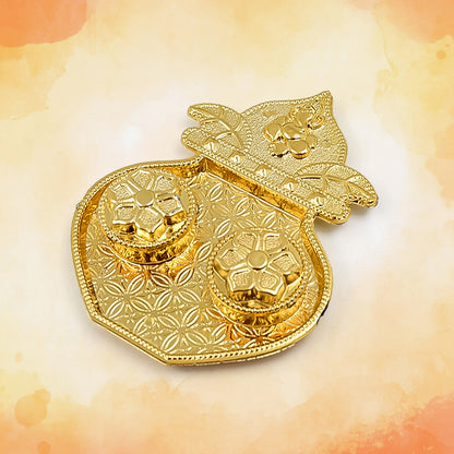 Kalash Shape Rakasha Bandhan Special Puja Thali (1 Pc)