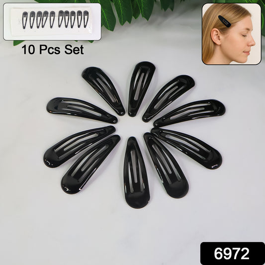 Metal Hair Clips Set (10 Pcs Set)