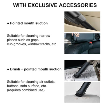 6325 Portable Vacuum Cleaner Wireless Usb High Power Strong Suction Handheld Vacuum Cleaner For Home Cars