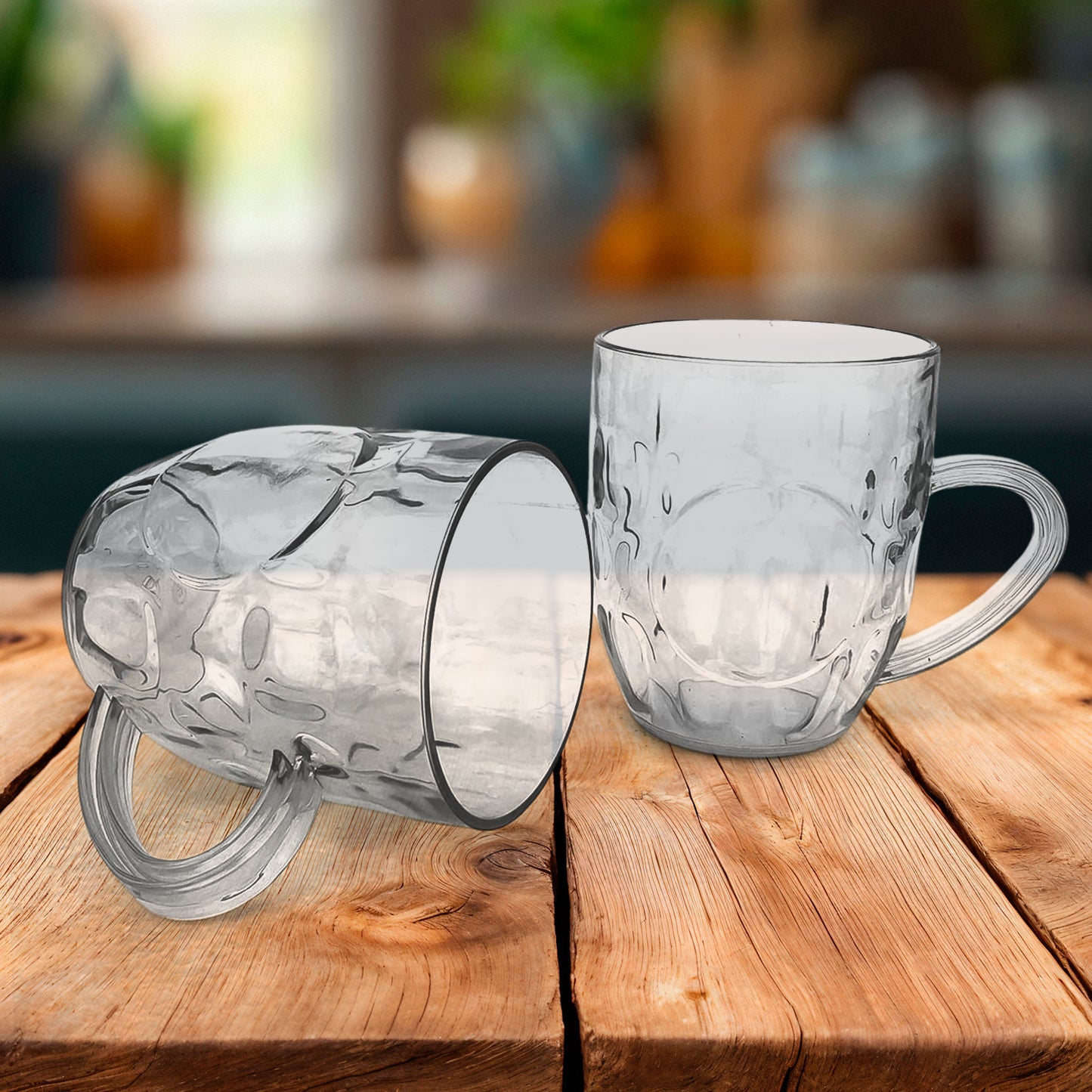 Apex Shake Mug Set  2 Pieces Durable Plastic Mugs (350ml) Approx