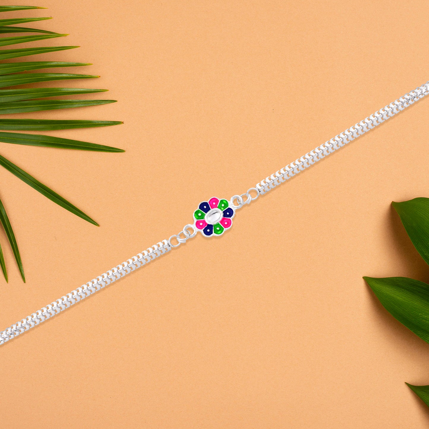 Color Full Flower Rakhi