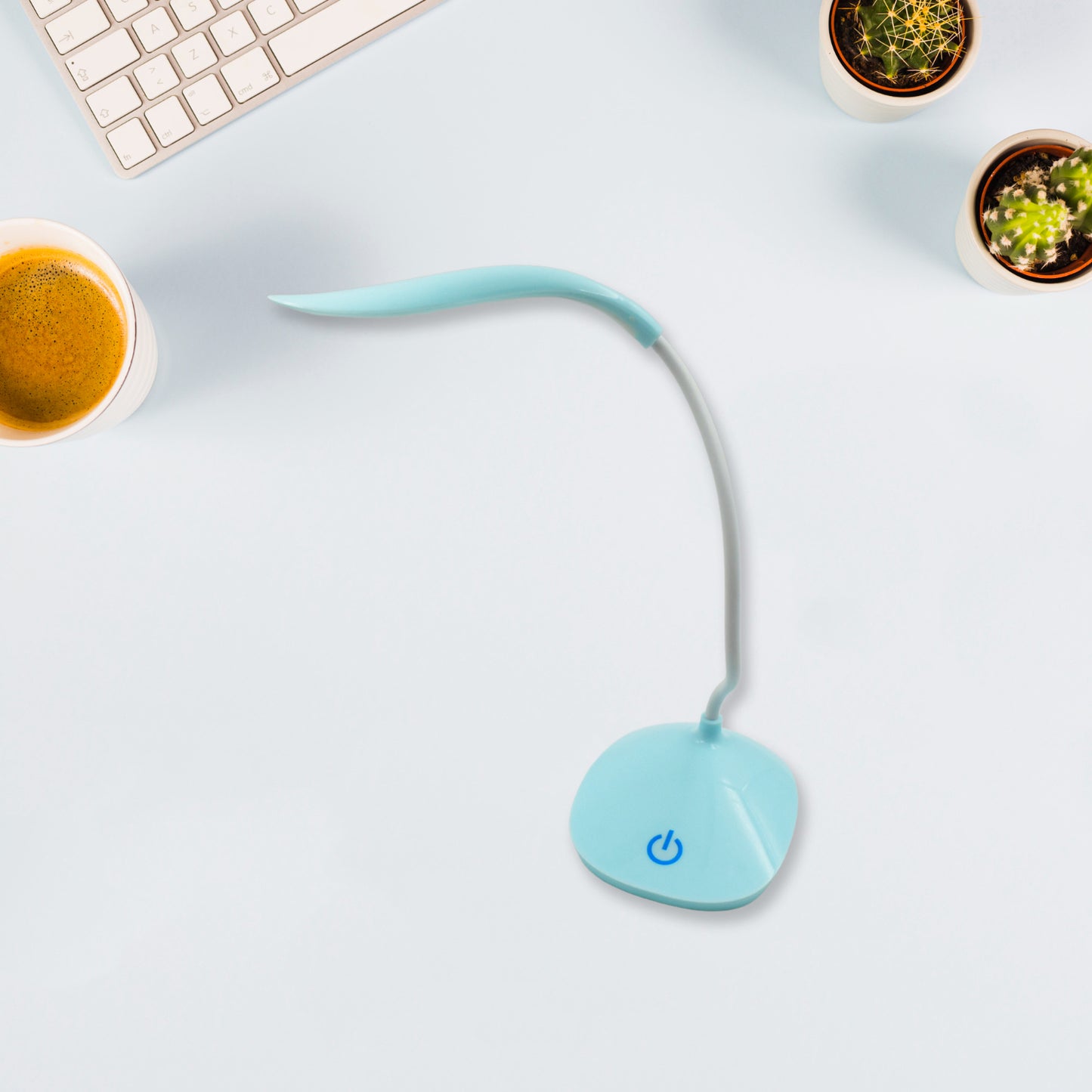 7334 Study Lamp Rechargeable Led Touch On Off Switch Student Study Reading Dimmer Led Table Lamps White Desk Light Lamp