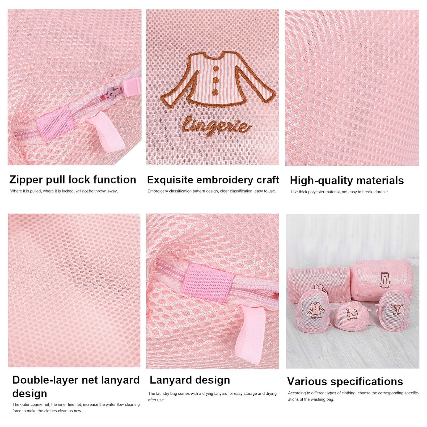 Premium Lingeriebra Laundry Wash Bag - (1 Pc)