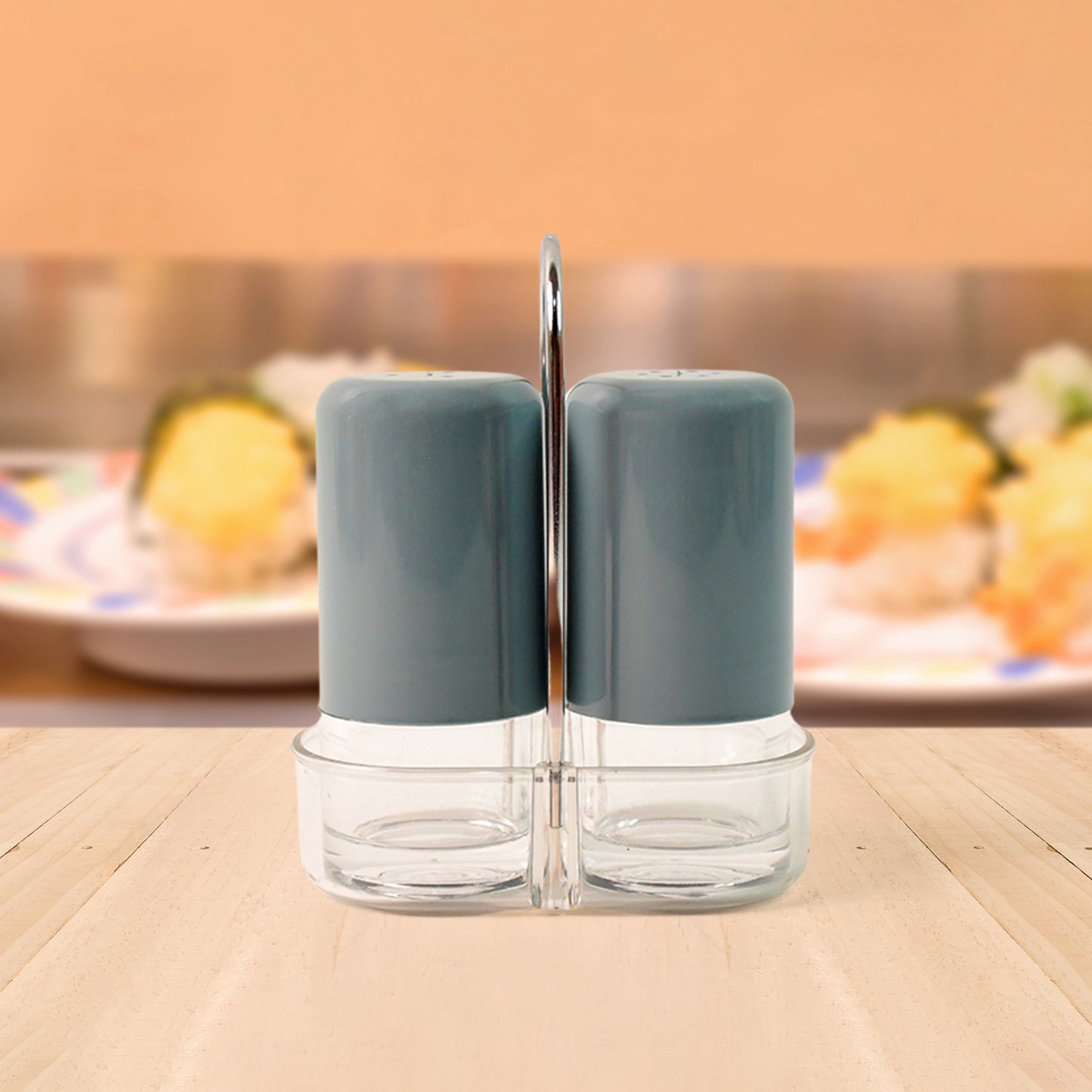 Apex Victory Salt  Pepper Dispenser Set  2 Pcs Acrylic Seasoning Shaker