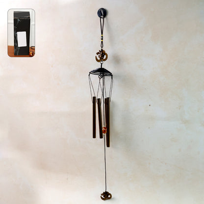 Metal Wind Chime With Om Symbol (1 Pc)