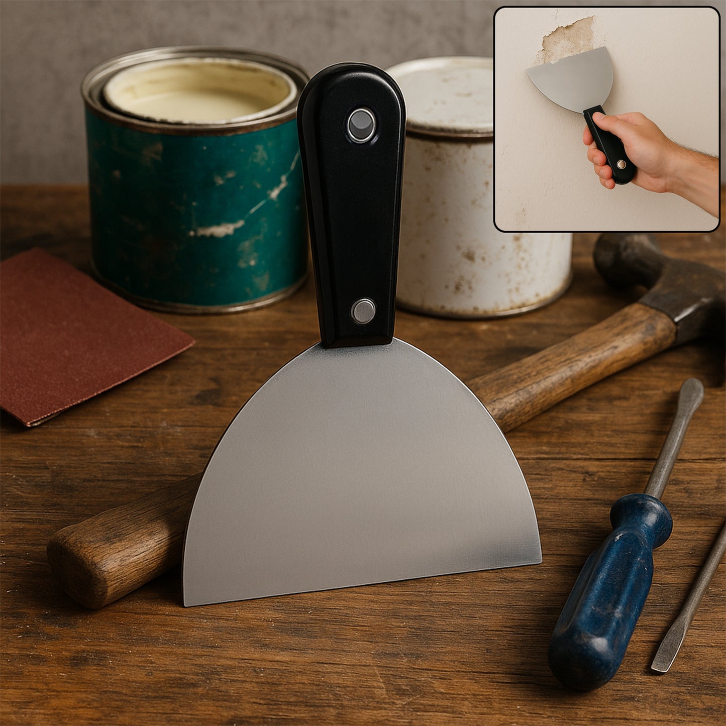 Paint Scraper Window Glass Filling Putty Knife (150 Mm  1 Pc)