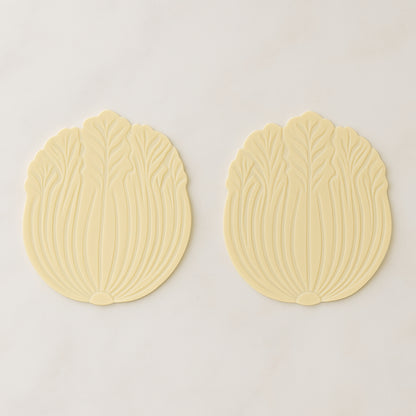 Silicone Leaf Design Coaster Set (2 Pc)
