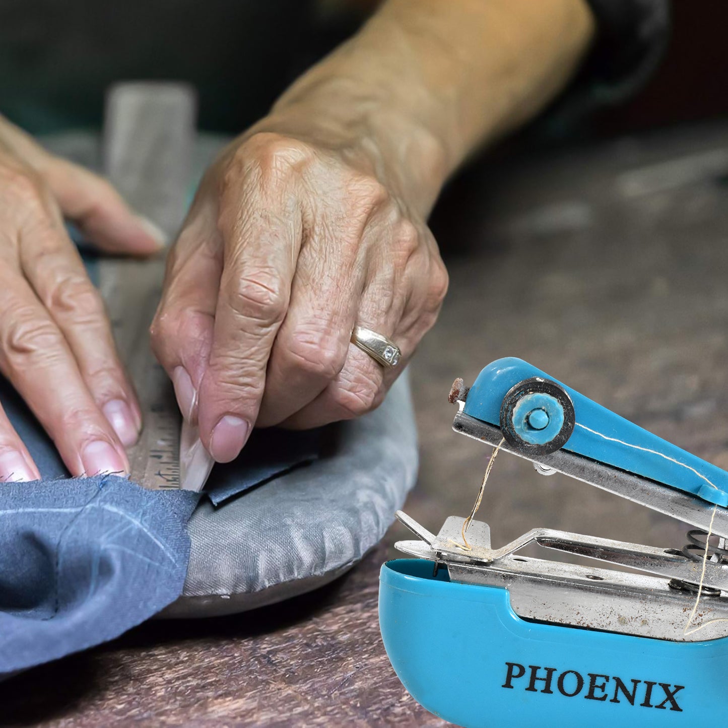 1237 Handy Stitching Stapler Machine Pocket Portable Mini Sewing Cordless Hand-operated Manual Stitch Stapler Sillai Machine For Garment Cloth