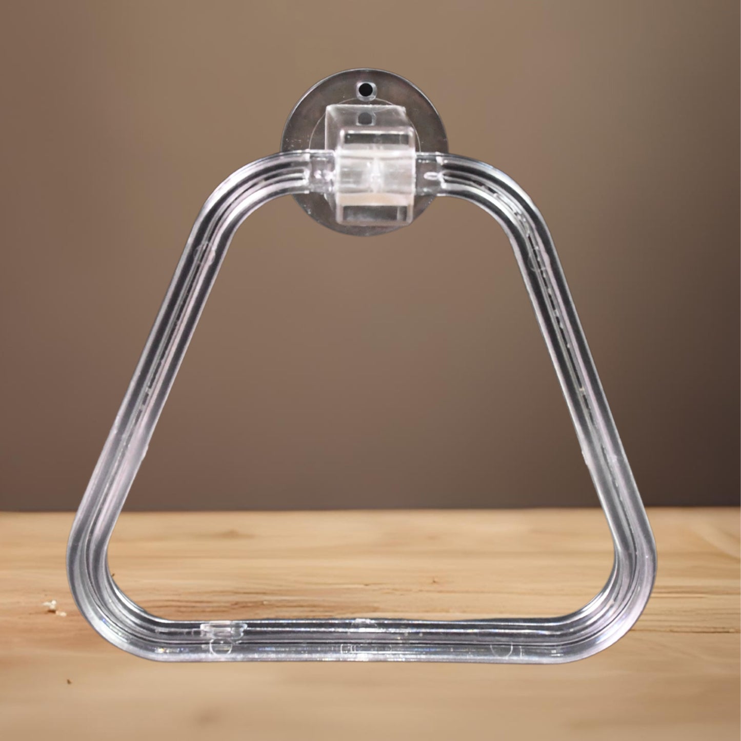 Unbreakable Abs Square Towel Ring Wall Mounted Stand  Holder (1 Pc)