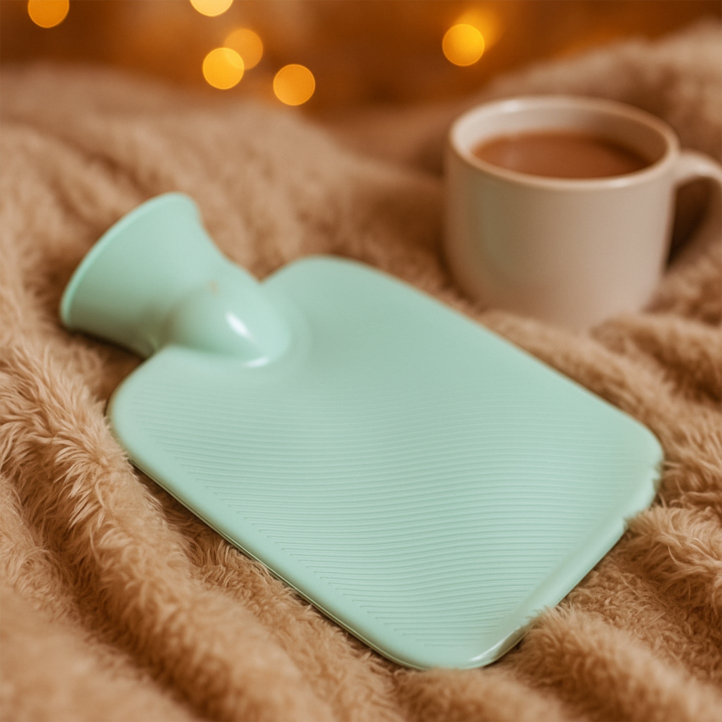 Premium Quality Rubber Hot Water Bag (19 X 13 Cm  1 Pc)