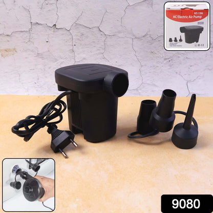 9080 Electric Air Pump For Ball  Balloon ( 3 Nozzle )