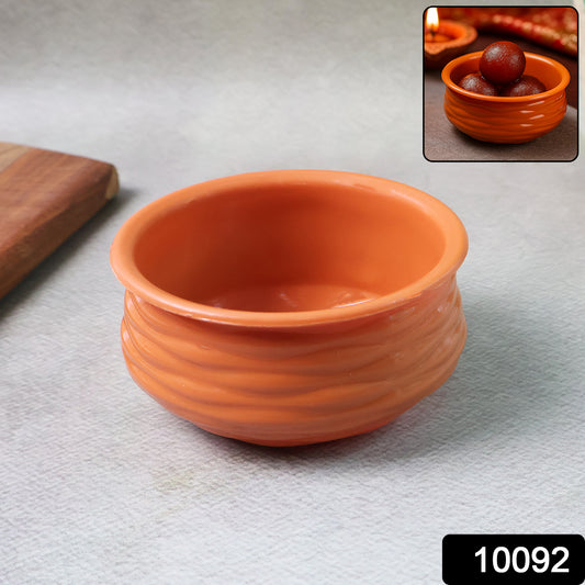 Classic Terracotta-style Handi Bowl (1 Pc)