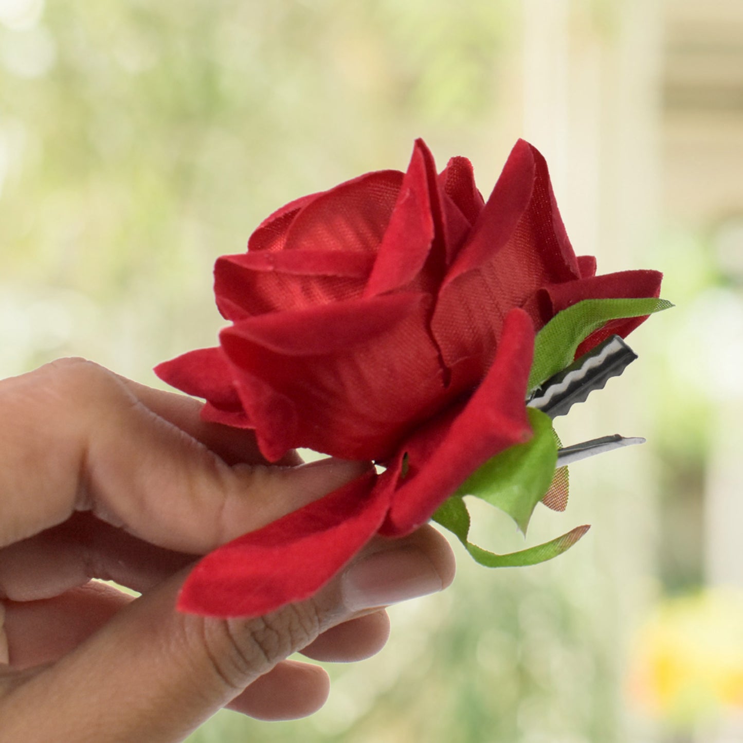 Colourful Flowing Flower Hair Pin (12 Pcs Set  Mix Color)