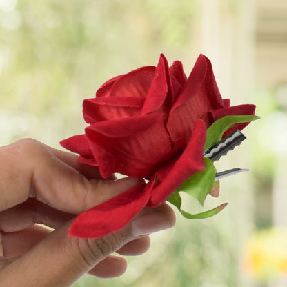 Colourful Flowing Flower Hair Pin (12 Pcs Set  Mix Color)