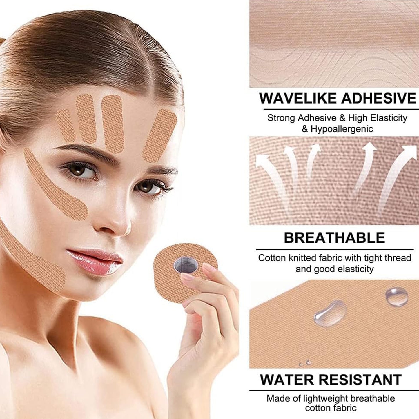 Face Lifting Tape Myofascial Face Tightening Tape 2.5 Cm X 5 M (1 Pc)