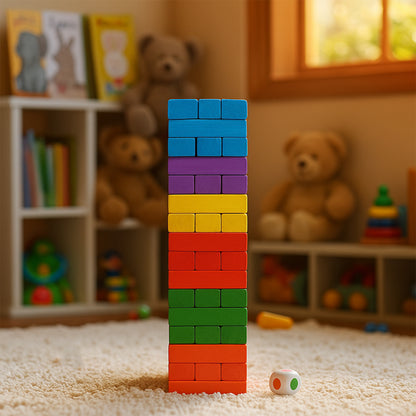Wooden Stacking Tower Game - (54 Pc)