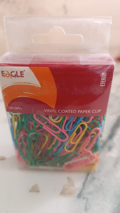 Multicolor-coated Paper Clips Approx (250pc Set)