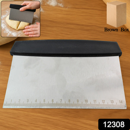 Premium Stainless Steel Dough Scraper (1 Pc)