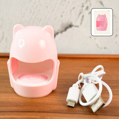 Mini Led Nail Dryer  Usb Rechargeable Nail Polish Curing Lamp (1 Pc)