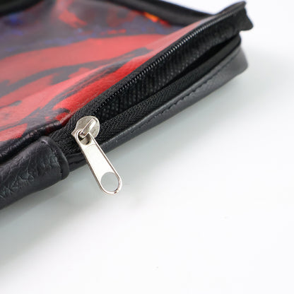 Handcrafted Multipurpose Zipper Pouch With Traditional Art Print (1 Pc)