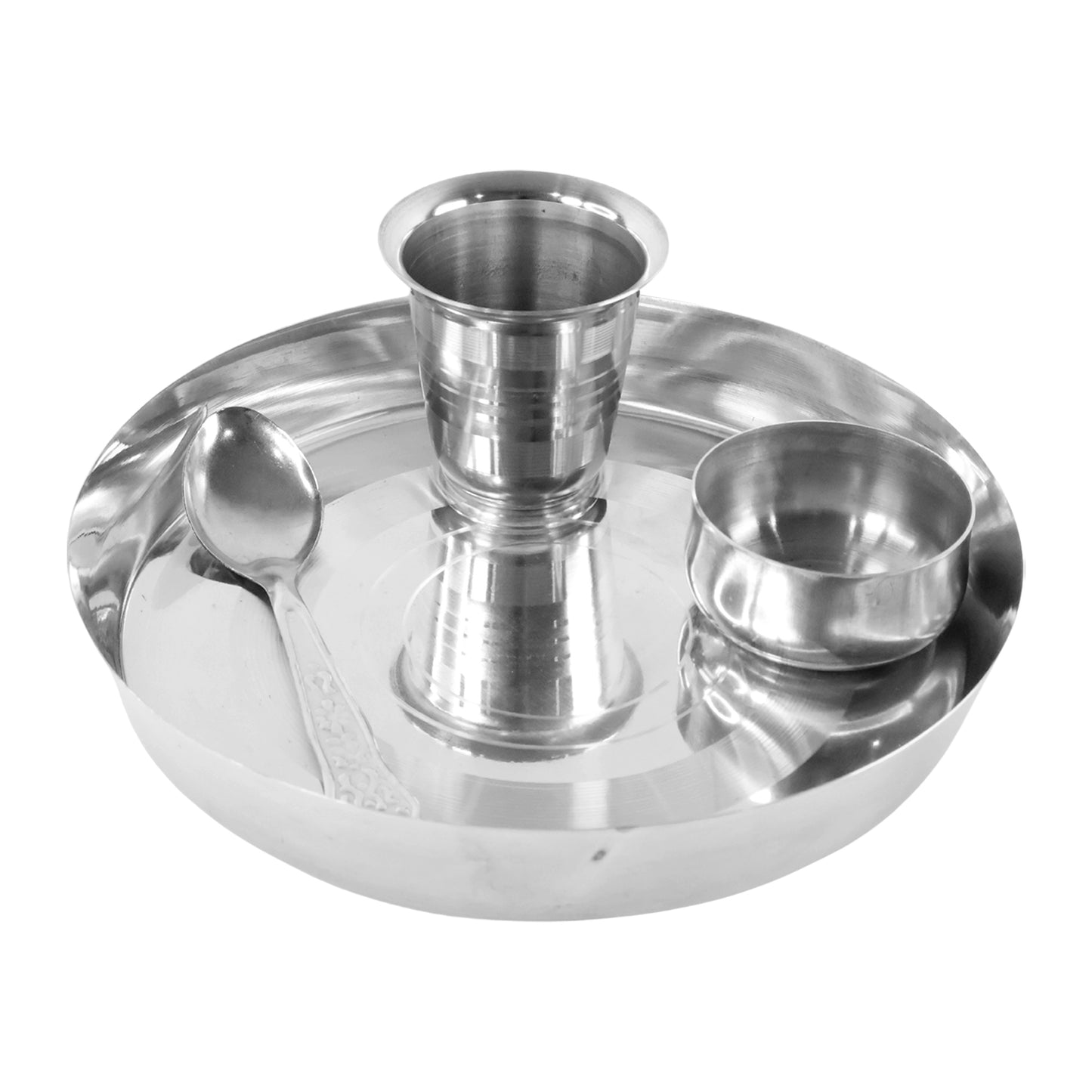 Stainless Steel Pooja Thali - (Set)