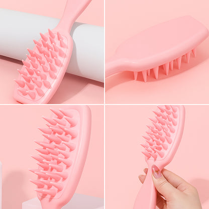 Multipurpose Silicone Scalp Massager Shampoo Brush (1 Pc)