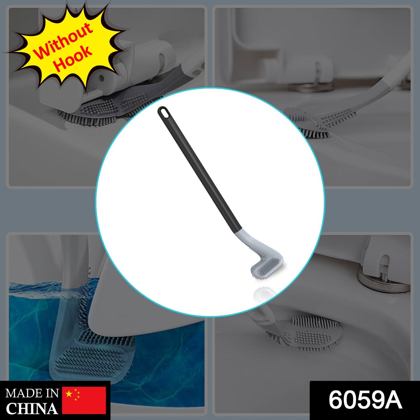 6059a Golf Shape Toilet Cleaner Brush For Bathroom Use