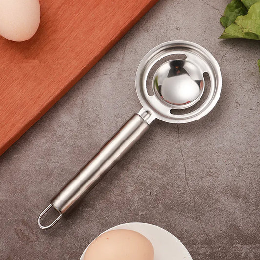 5898 Kitchen Tools Egg Yolk White Separator Stainless Steel Egg White Separator Tools Eggs Yolk Filter Gadgets Kitchen Gadgets Separating Funnel Spoon Egg Divider Tools