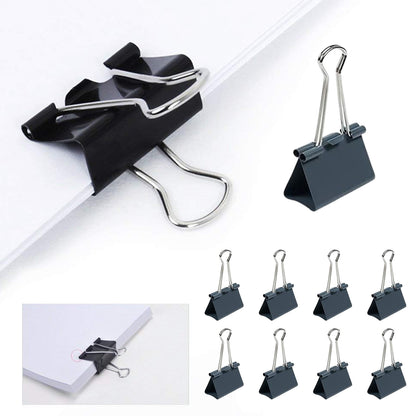 Paper Holding Binder Clips Paper Clips (8 Pcs Set  Mix Color)