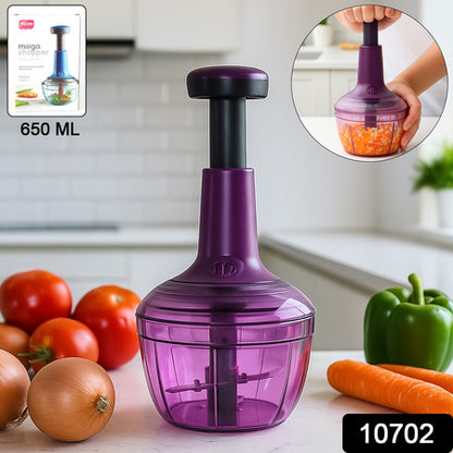Supermom Manual Push Vegetable Chopper 650 Ml - (1 Pc)