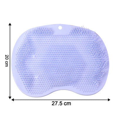 Green Silicone Bath Massage Cushion  Suction Cup Exfoliating Foot Scrubber  Mat