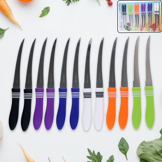 Stainless Steel Multipurpose Serrated Knife Set (12 Pc)