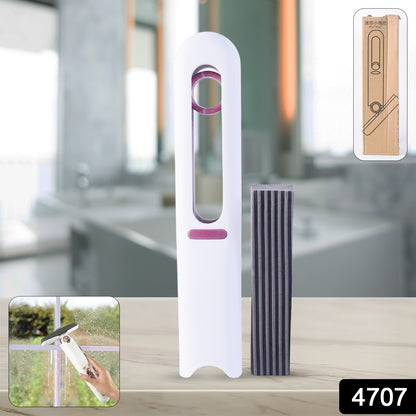 4707 Portable Self-squeeze Short Mop Mini Hand Wash-free Strong Absorbent Mop With 1 Cotton Head Cleaning Sponge For Bathroom Kitchens Table