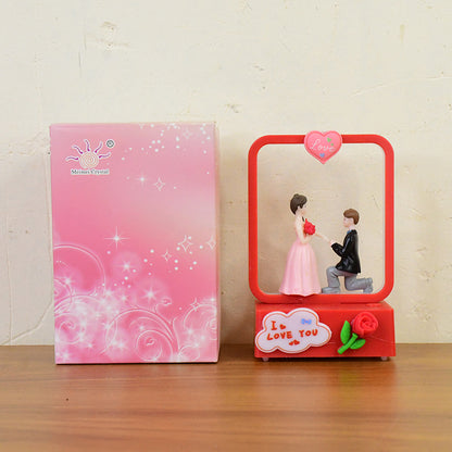 Romantic Led Love Couple Decorative Night Lamp Showpiece (1 Pc)