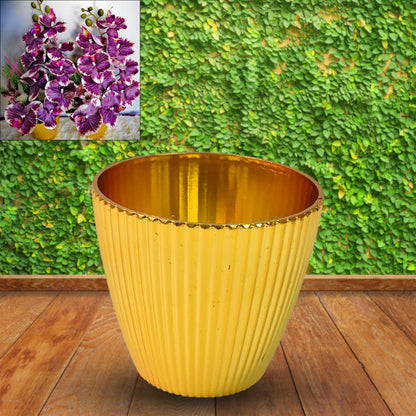 Plastic Flower Valencia (Pot) Home And Outdoor (1 Pc)