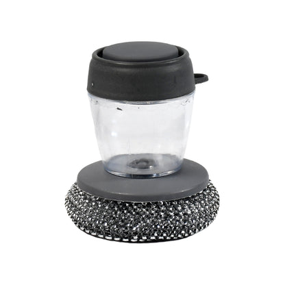 4921 Soap Dispensing Palm Brush Washing Liquid Dish Brush Soap Pot Utensils With Dispenser Cleaning