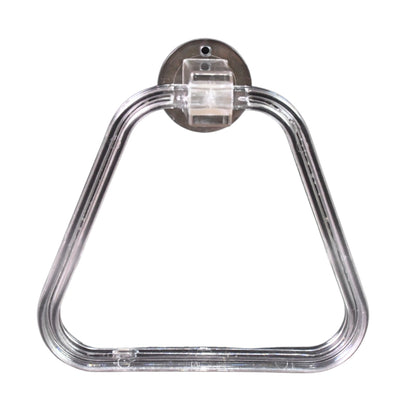 Unbreakable Abs Square Towel Ring Wall Mounted Stand  Holder (1 Pc)