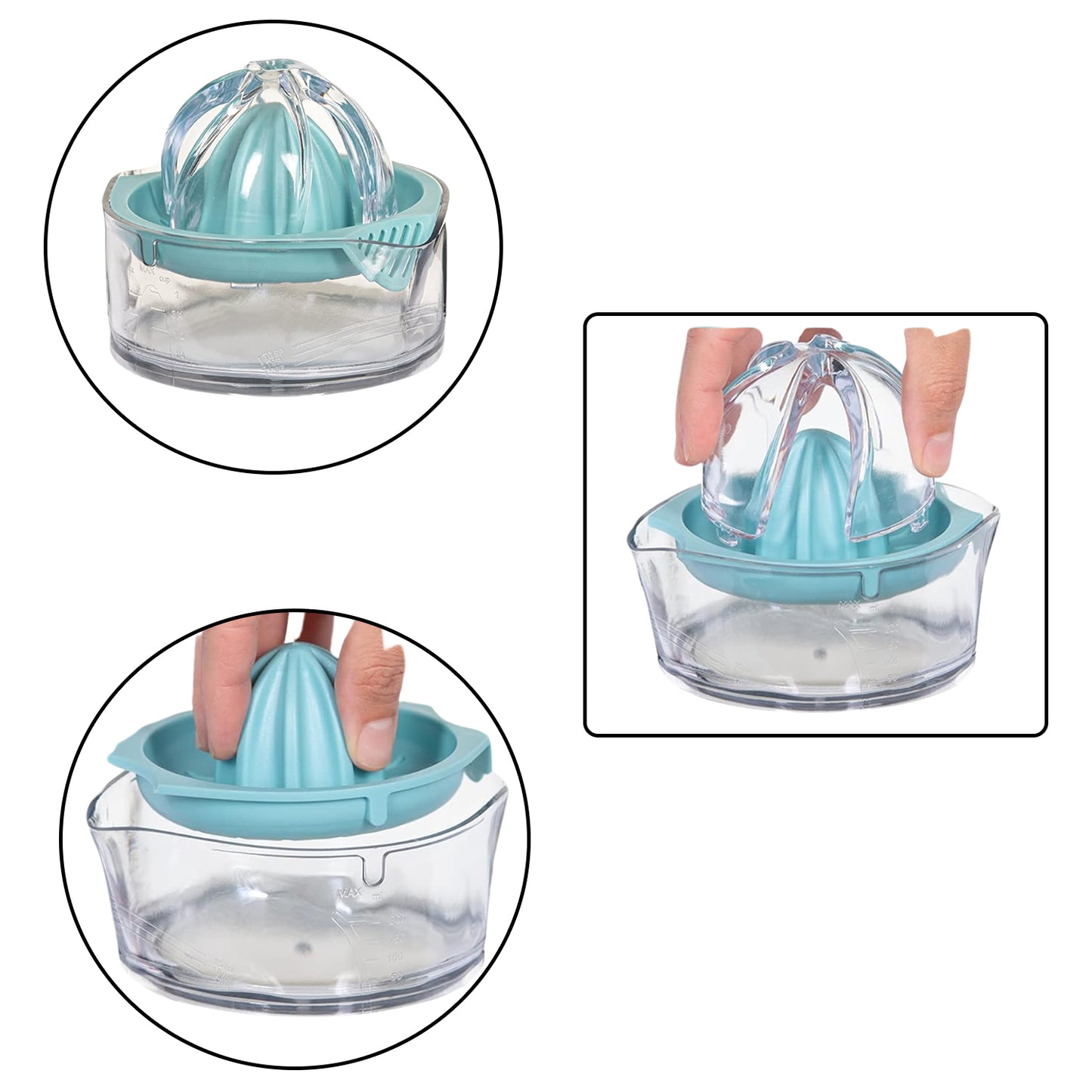 10055 Manual Drink Orange Lemon Citrus Lime Fruit Juice Juicer Squeezer Bpa Free Press  Pourer With Lid Plastic Manual(1 Pc)