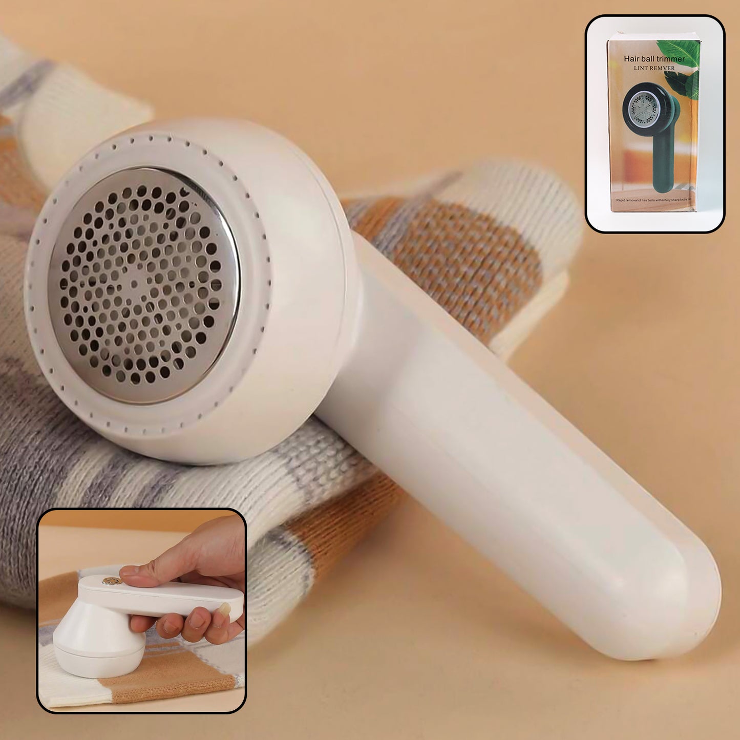 Portable Lint Remover With Usb Cable (1 Pc)