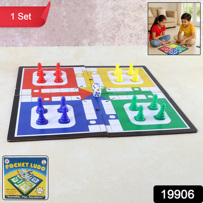 Pocket Ludo Travel Board Game - (1 Set)
