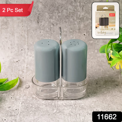 Apex Victory Salt  Pepper Dispenser Set  2 Pcs Acrylic Seasoning Shaker
